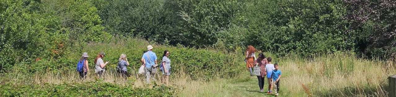 Visitors at Long Lane Pasture